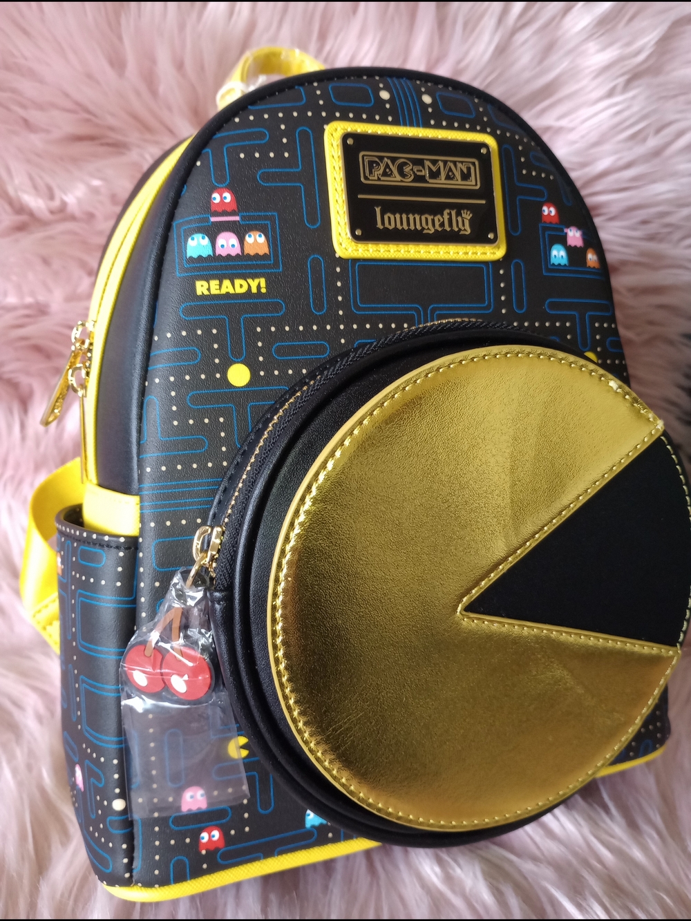 Loungefly PacMan GITD Mini Backpack - Picture 4 of 13